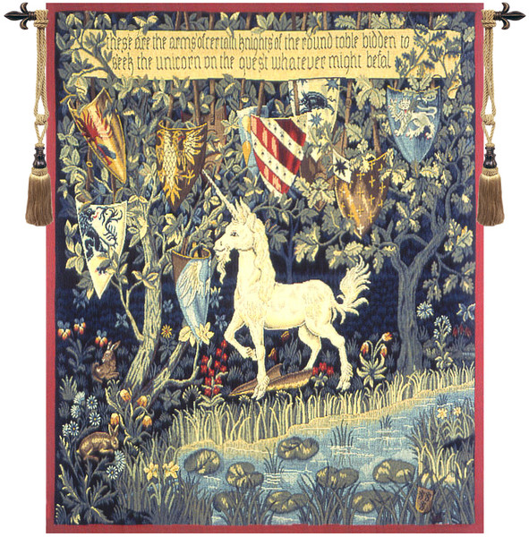 Heraldic Unicorn French Tapestry WW-3552-4844