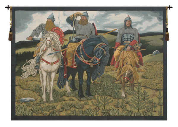 Knights The Bogatyrs Italian Tapestry WW-3811-5269