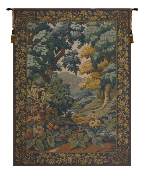 Landscape With Flowers European Tapestry WW-39-84