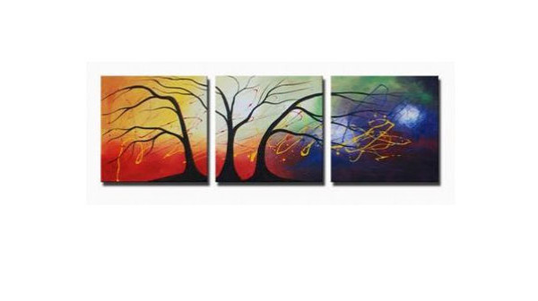 Cosmic Trees Canvas Wall Art WW-4758-6672