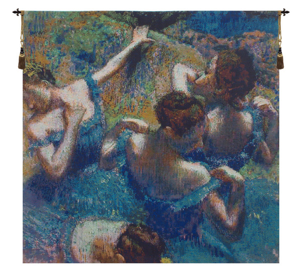 Blue Dancers Belgian Tapestry Wall Art WW-4975-6913