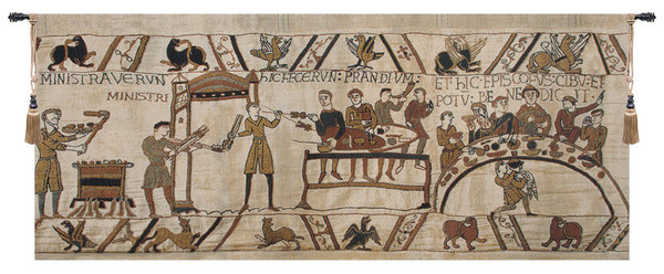 Bayeux Banquet II Belgian Tapestry Wall Art WW-5324-7357