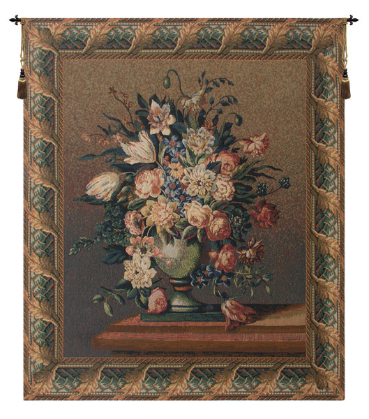 Breughel's Vase Dark Belgian Tapestry Wall Art WW-5727-7996