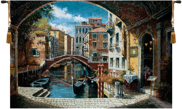 Archway To Venice Fine Art Tapestry WW-6029-8391