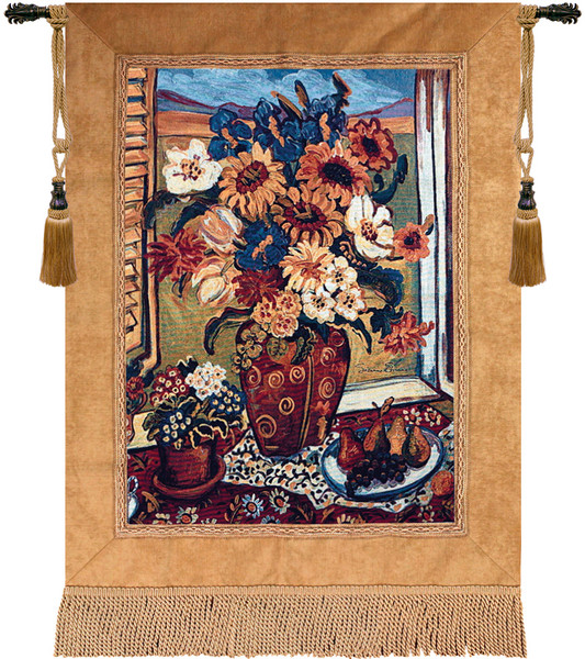 Sunflowers At Window Fine Art Tapestry WW-6058-8420