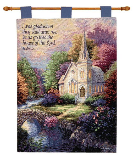 Church In The Country Fine Art Tapestry WW-620-1025