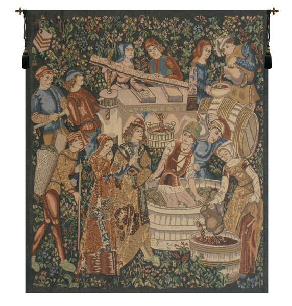 Vendages, Left Side (Rust) Tapestry Wholesale WW-6846-9467