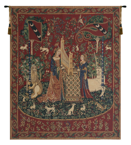Lady And The Organ (With Border) Tapestry Wholesale WW-6851-9474