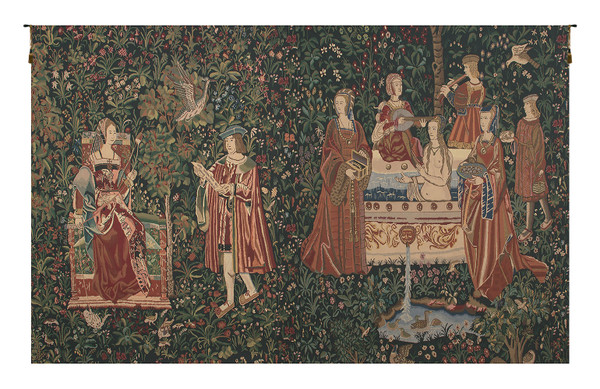 Bath And Reading In The Garden Tapestry Wholesale WW-6883-9533