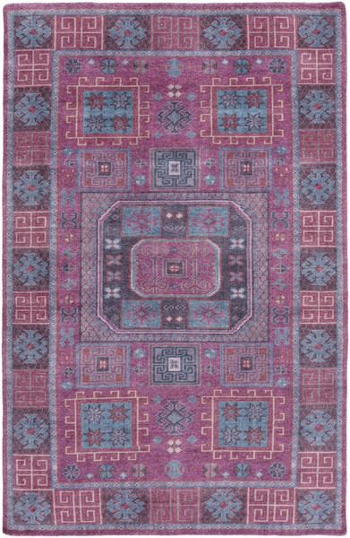 Surya Greta Hand Knotted Purple Rug GRT-1001 - 4' x 6'