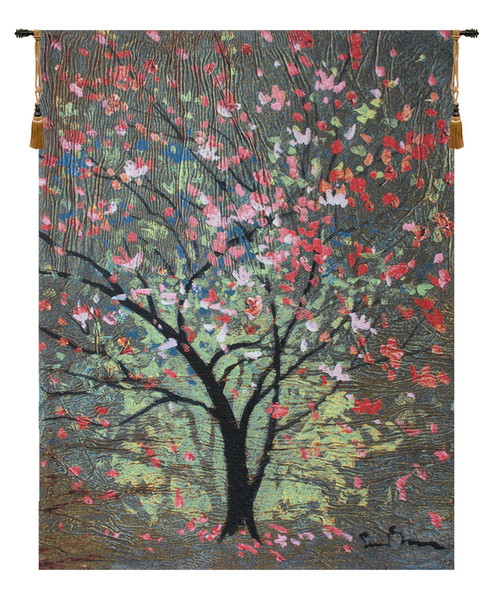 Hopefull Tree By Simon Bull Belgian Tapestry Wall Art WW-7071-10085