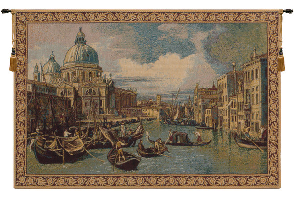 Saint Mary Of Health And The Grand Canal Horizontal Small Italian Tapestry WW-7878-10988