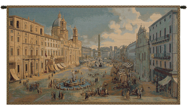 Navona Square Italian Tapestry WW-7888-11007