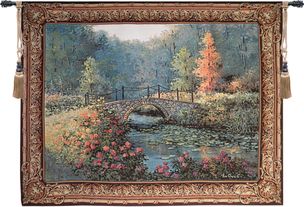 Countryside Bridge Tapestry Wall Art WW-8239-11430