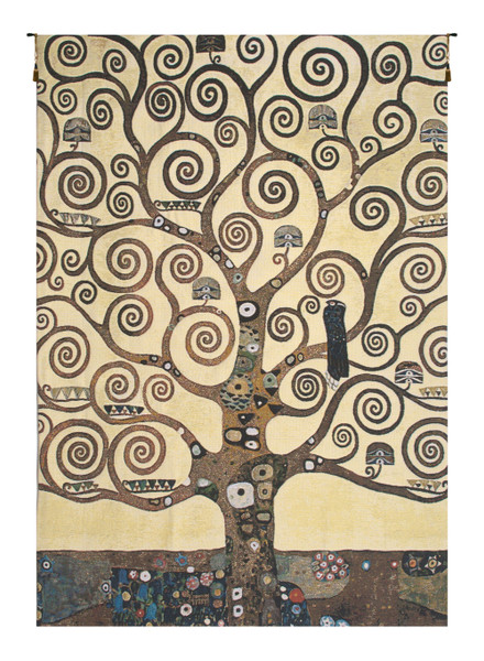 Lebensbaum Klimt Tree Of Life Belgian Tapestry Wall Art WW-8404-13029