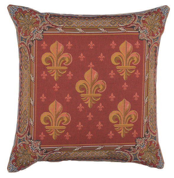 Lys Flower In Red 1 French Cushion WW-8661-12162