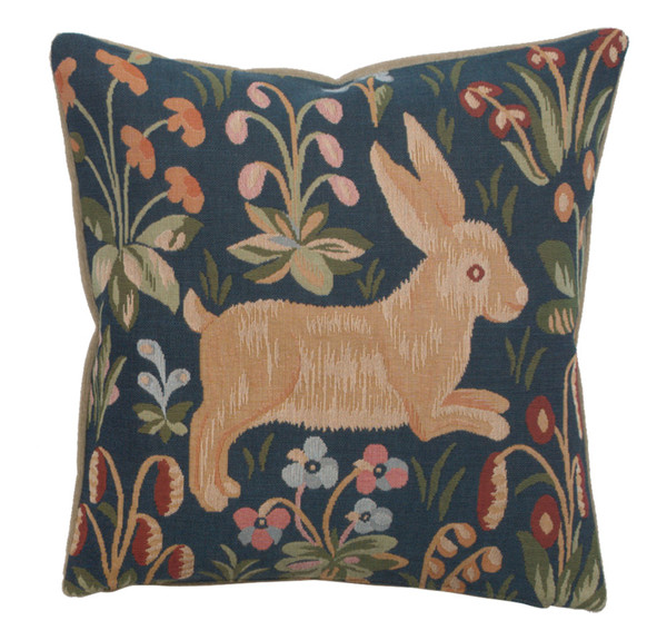 Medieval Rabbit Running French Cushion WW-905-1436