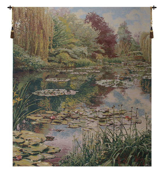 Monet's Garden Without Border Belgian Tapestry Wall Art WW-9226-13057