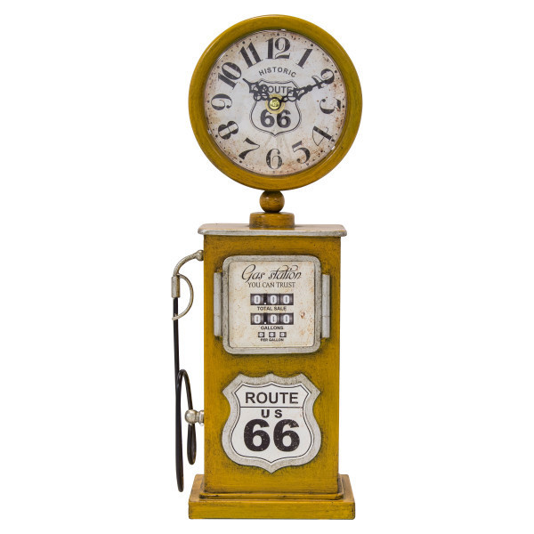 Yosemite Route 66 Yellow Table Top Clock 5220001