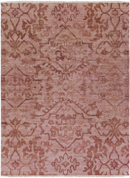 Surya Hillcrest Hand Knotted Pink Rug HIL-9039 - 8' x 11'