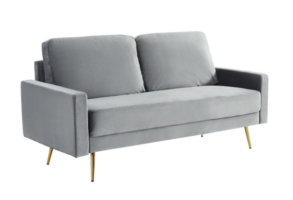 VGHCJYM2030-GRY Divani Casa Huffine - Modern Grey Fabric Sofa By VIG