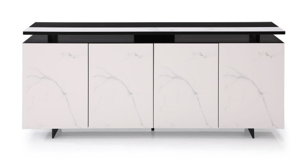 VGVCG0925-18-1 Modrest Schulz - Modern Black & White Ceramic Buffet By VIG