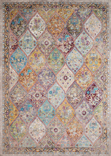Homeroots 118" X 158" Multicolor Olefin / Polyester Rug 370919