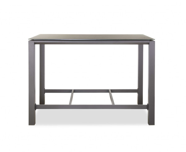 Homeroots 60" X 35" X 41" Taupe Bar Table 372052