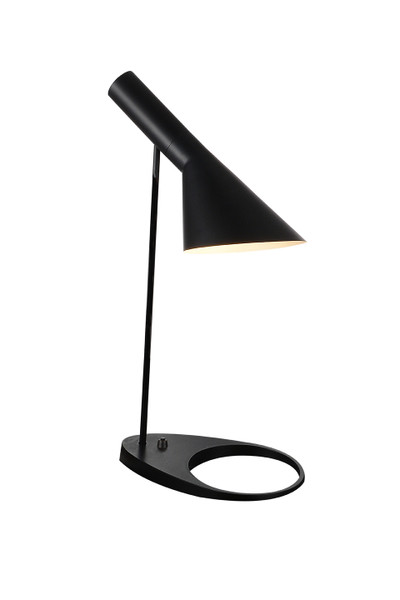 Homeroots 14" X 22" Black Metal Table Lamp 372300