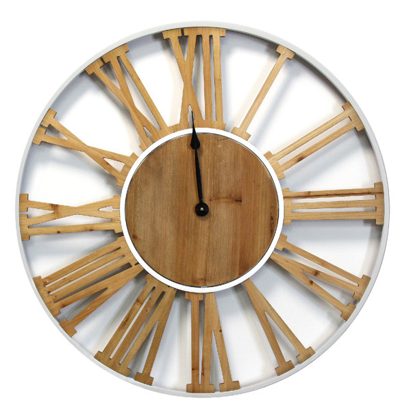 Homeroots 29" Franklin Wood & Metal Clock 373153