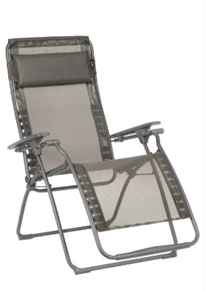 Homeroots 27.6" X 64.2" X 45.3" Graphite Powder Coated Recliner 373469