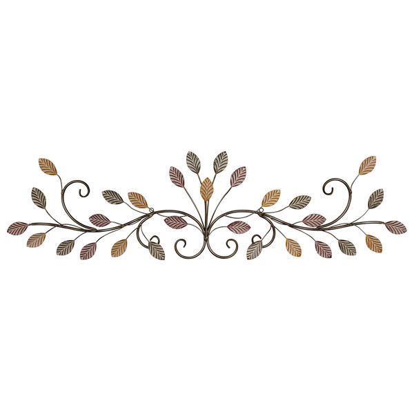 Homeroots Stratton Home Decor Multi Color Flowing Leaves Over The Door Wall Decor 380847