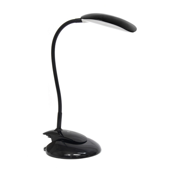 Simple Designs Flexi Led Rounded Clip Light, Black LD2021-BLK