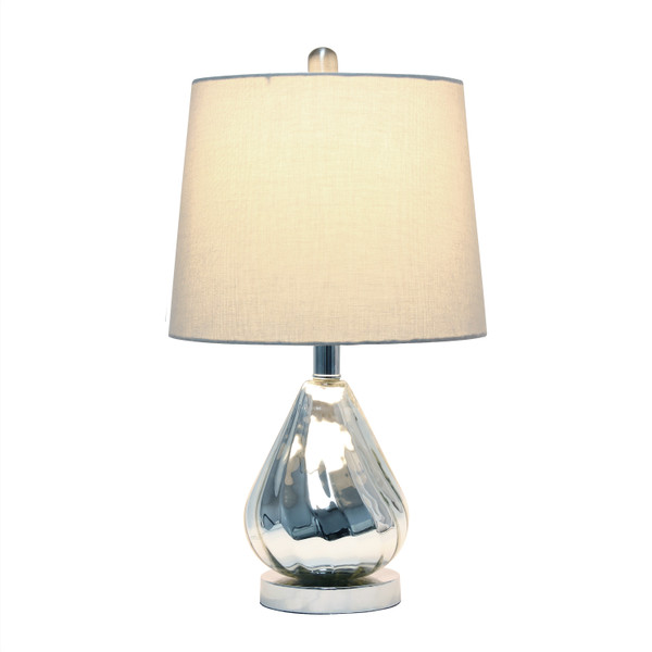 Lalia Home Kissy Pear Table Lamp With Gray Fabric Shade LHT-5005-GY