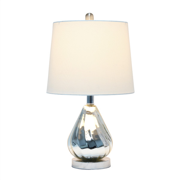 Lalia Home Kissy Pear Table Lamp With White Fabric Shade LHT-5005-WH