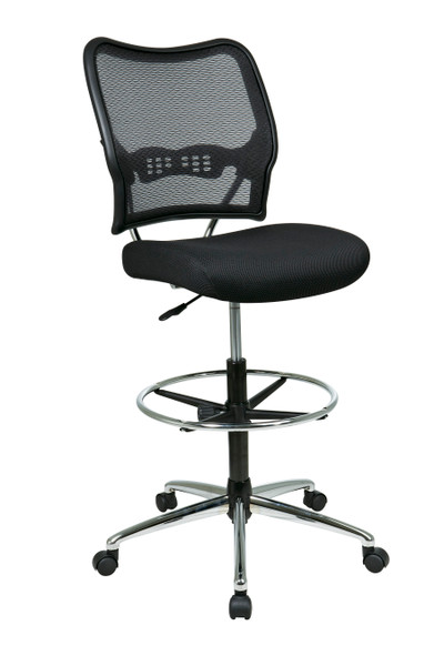 Office Star Deluxe Airgrid Back Drafting Chair - Black 13-37P500D
