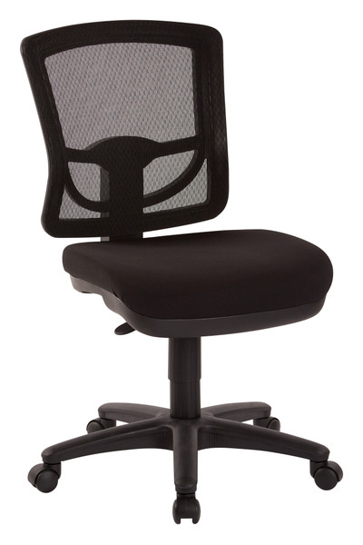 Office Star Progrid Mesh Back Armless Task Chair - Coal 2817-30