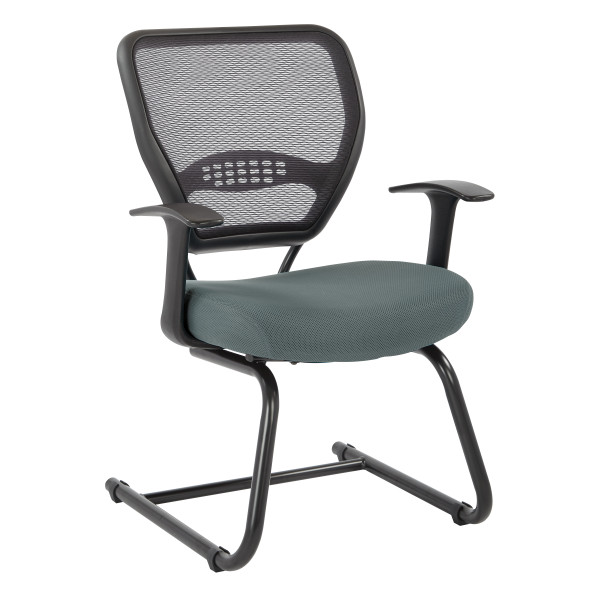 Office Star Professional Airgrid Back Visitors Chair - Grey 5505-2M