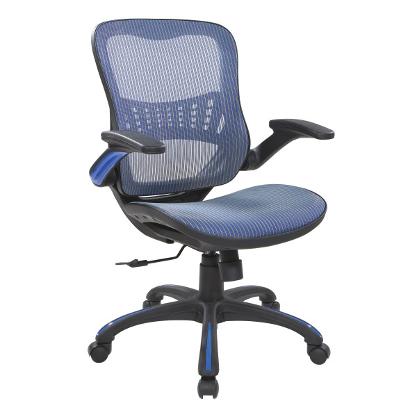 Office Star Mesh Seat And Back Manager'S Chair - Blue 69906-7