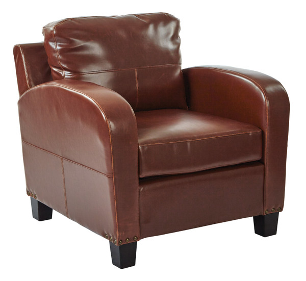 Office Star Jacob Club Chair - Saddle BP-JCBCC-BD41