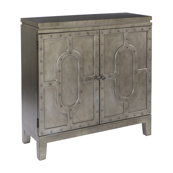 Office Star Palma Storage Console Table - Silver Wash BP-PALCSL-SW
