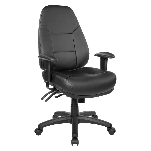 Office Star Deluxe Multi Function Chair - Dillon Black EC4350-R107