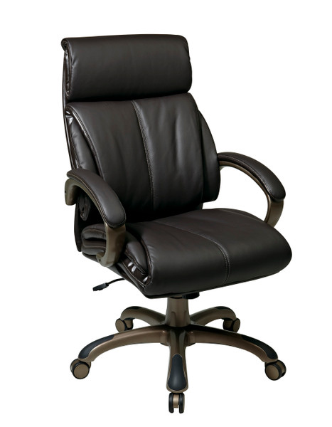 Office Star Executive Bonded Leather Chair - Espresso ECH68801-EC1