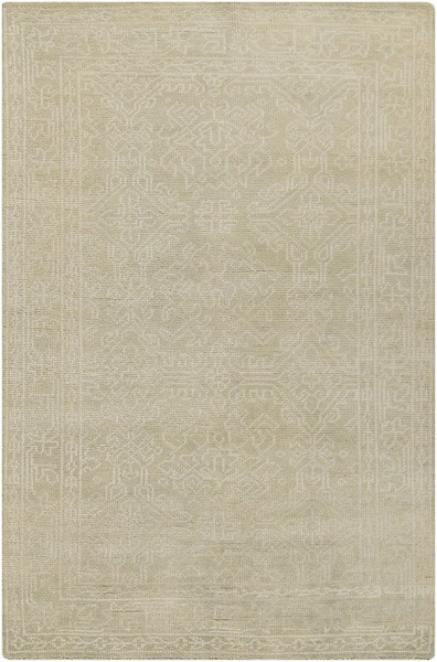 Surya Haven Hand Knotted White Rug HVN-1215 - 3'6" x 5'6"
