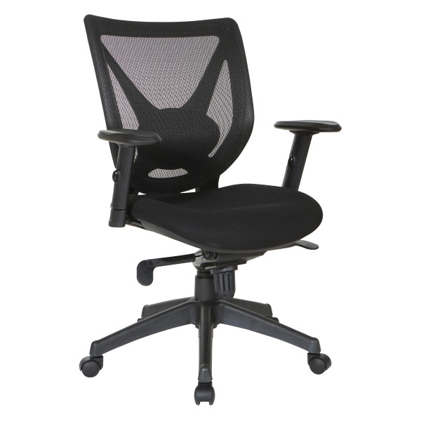 Office Star Black Screen Back Chair - Black EM98880-F3