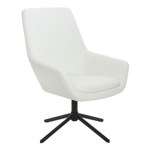Office Star Tubby Chair - White FL80228B-U11