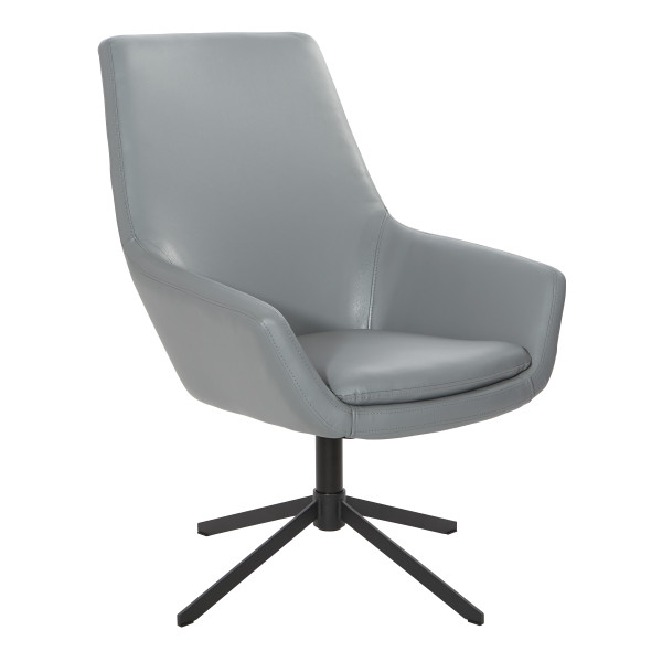 Office Star Tubby Chair - Charcoal Grey FL80228B-U42
