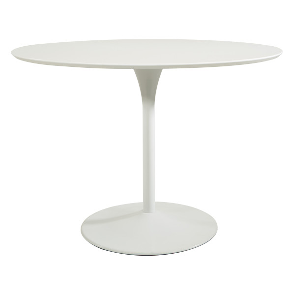 Office Star Flower Dining Table - White FLWT433-WHT