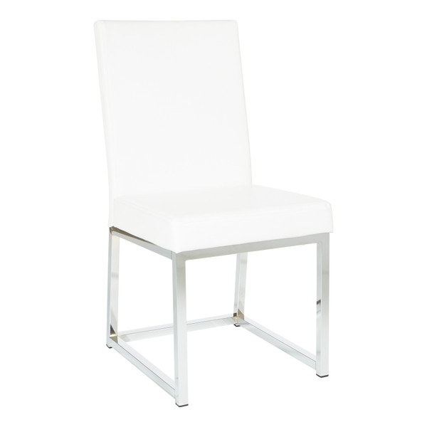 Office Star Finn Dining Chair 2-Pack - White FNNCAS2-11