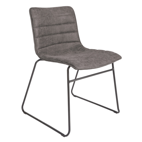 Office Star Halo Stacking Chair 2/Ctn - Charcoal HAL2-P47